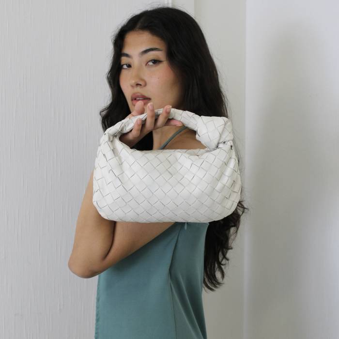 Sac Jodie Mini blanc Bottega Veneta