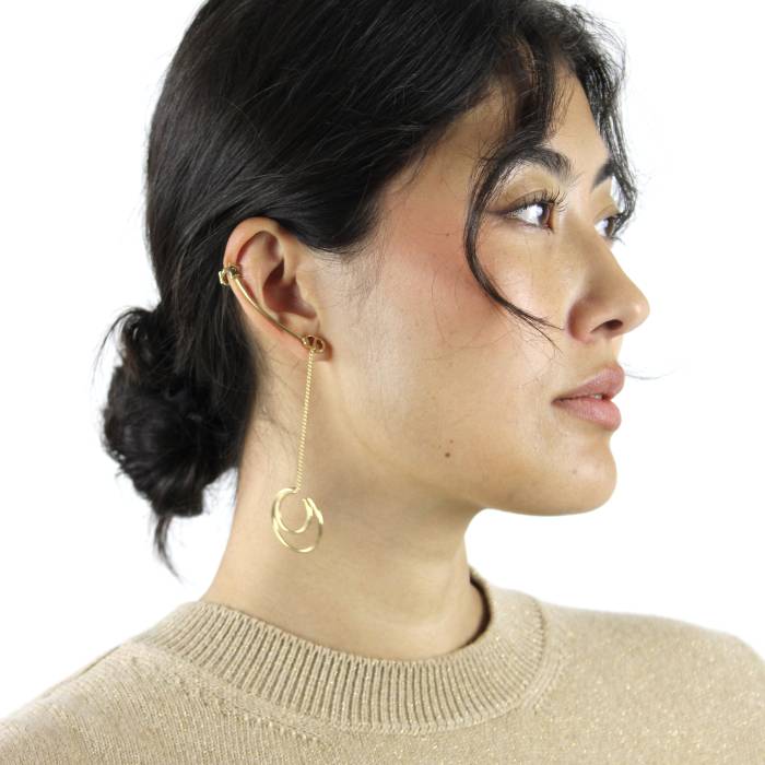 Mono gold earrings Dior