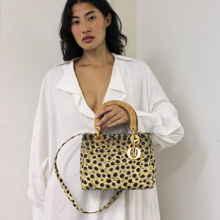 Lady medium leopard print bag Dior