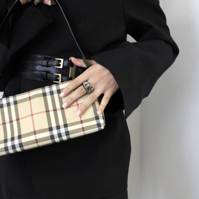 Sac à main motif tartan Burberry