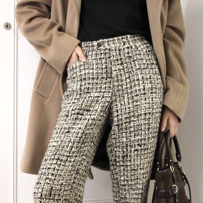 Pantalon en tweed Prada