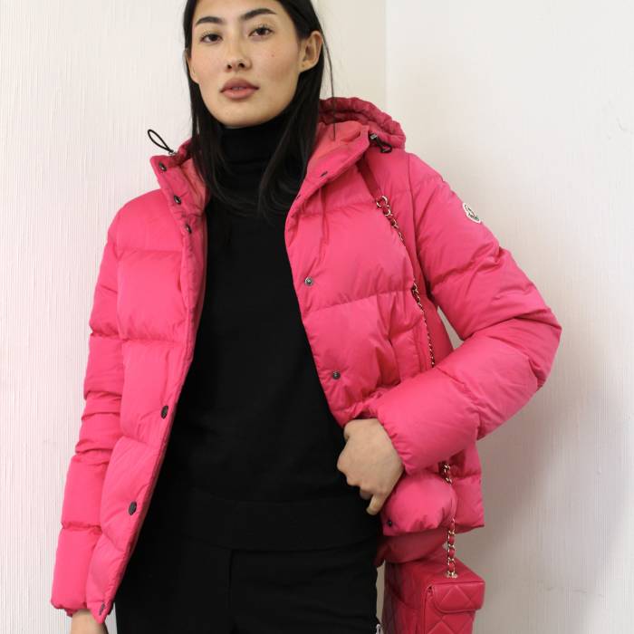 Moncler fushia down jacket Moncler