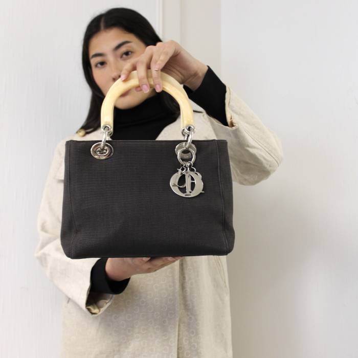 Sac Lady en nylon Dior