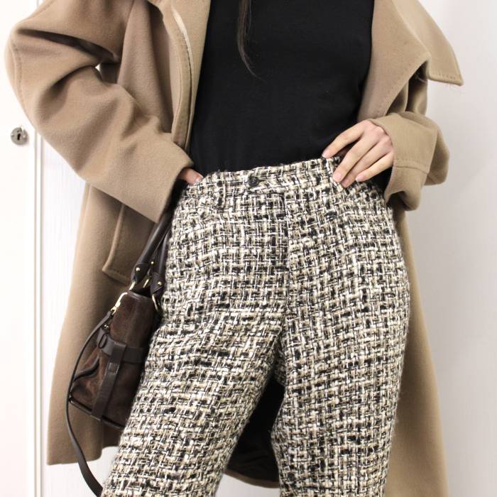 Pantalon en tweed Prada