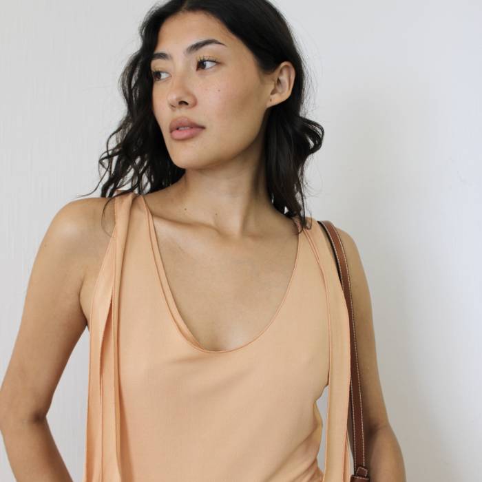 Robe longue ocre Chloé