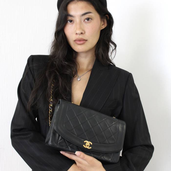 Tasche Diana Medium vintage schwarz Chanel