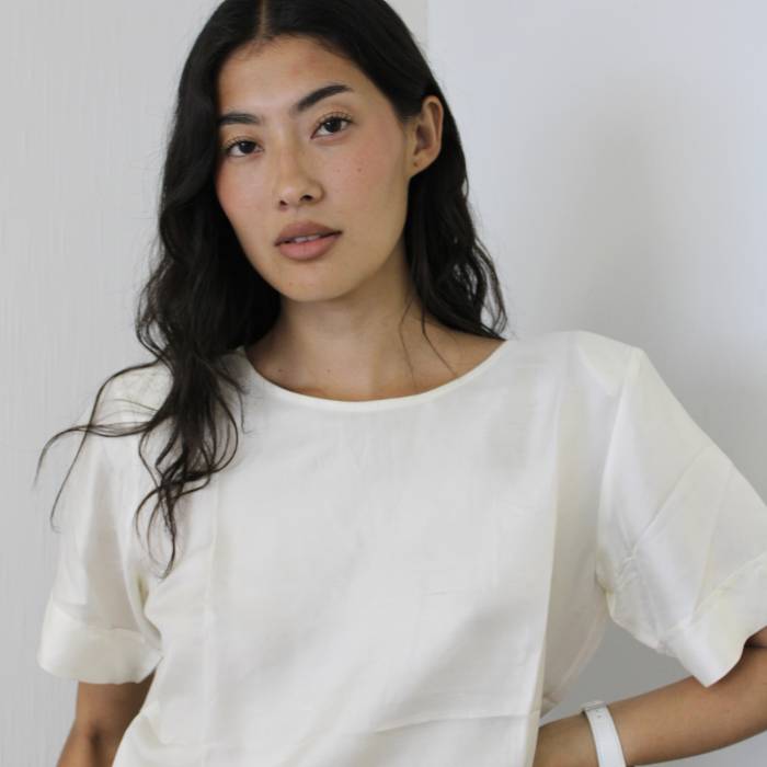 Haut fluide écru Yves Saint Laurent