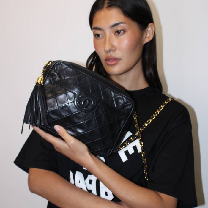 Sac Camera vintage noir Chanel