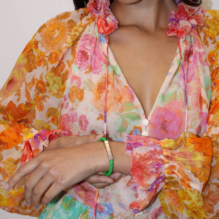 Combinaison en soie multicolore Zimmermann