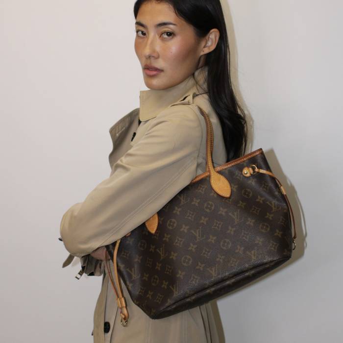 Sac Neverfull PM en toile Monogram et cuir Louis Vuitton