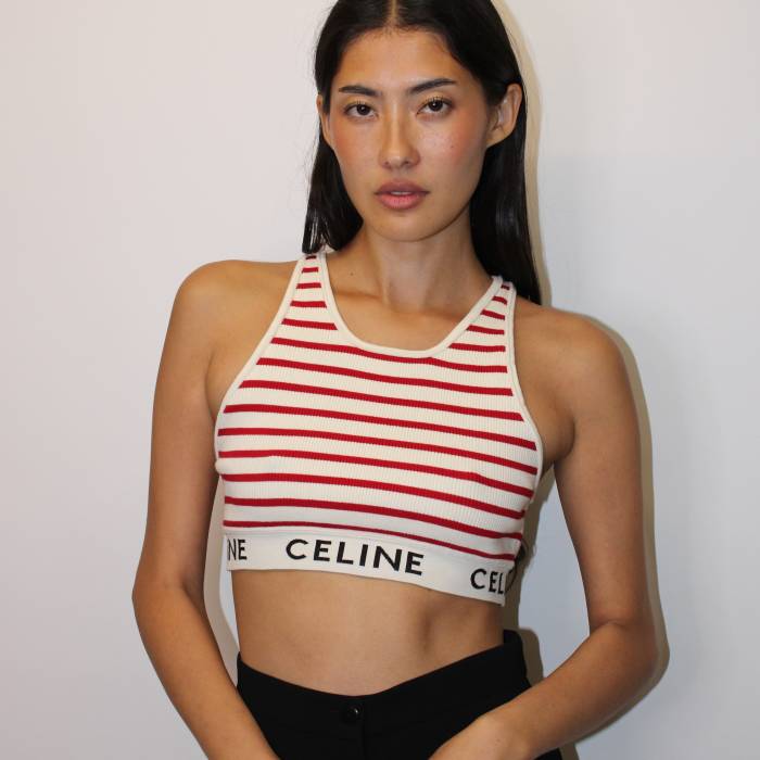 Striped knit bra Celine