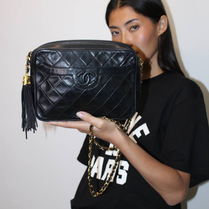 Sac Camera vintage noir Chanel