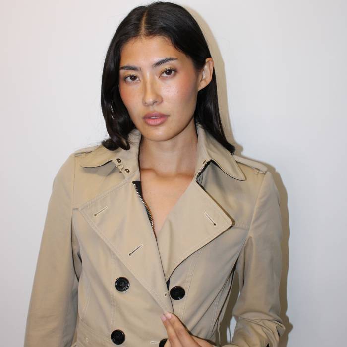 Trenchcoat beige mi-long Burberry