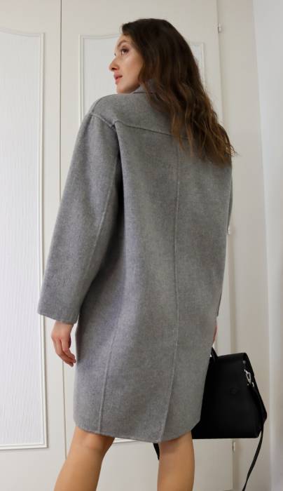 Grey wool and cashmere coat Zadig & Voltaire