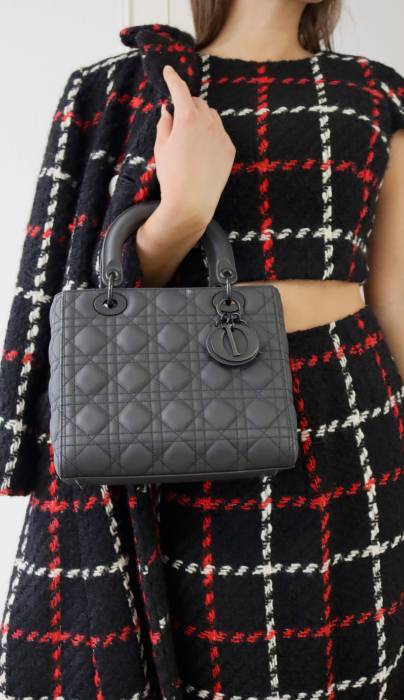 Lady Dior Full Black Handbag Dior