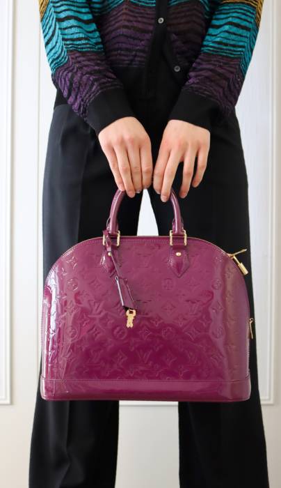 Louis Vuitton Alma purple handbag Louis Vuitton