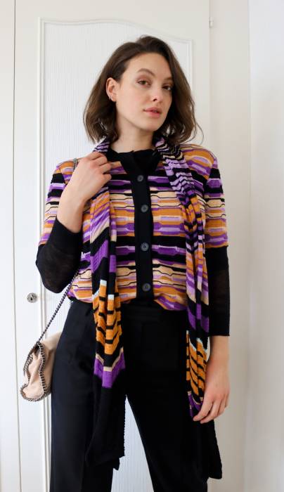 Colorful top with scarf Missoni