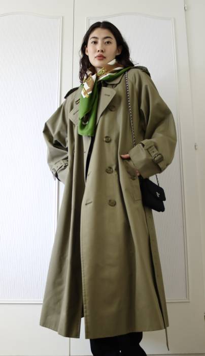 Khaki trench coat Burberry