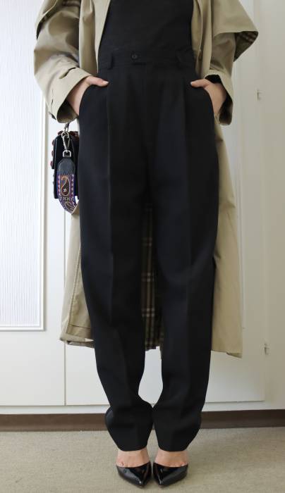 Pantalon Yves-Saint-Laurent noir Yves Saint Laurent