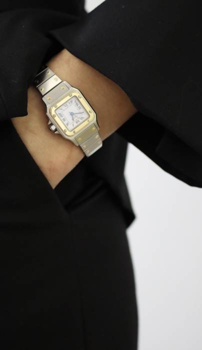 Cartier Santos Uhr Stahl und Gold Cartier