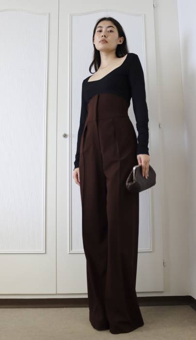 Braune Hose aus Wolle Hermès