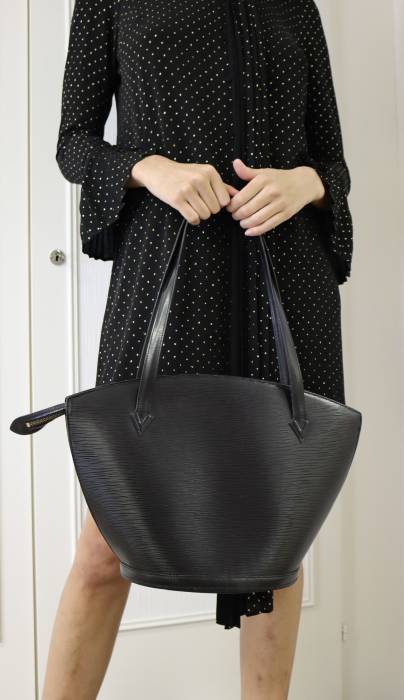 Black epi leather bag Louis Vuitton