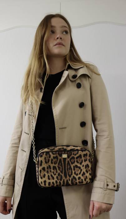 Leopard print leather bag Dolce & Gabbana