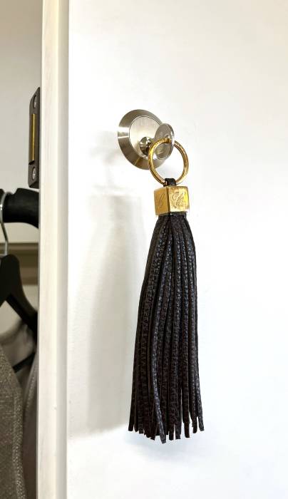 Schlüsselanhänger aus braunem Leder Chopard