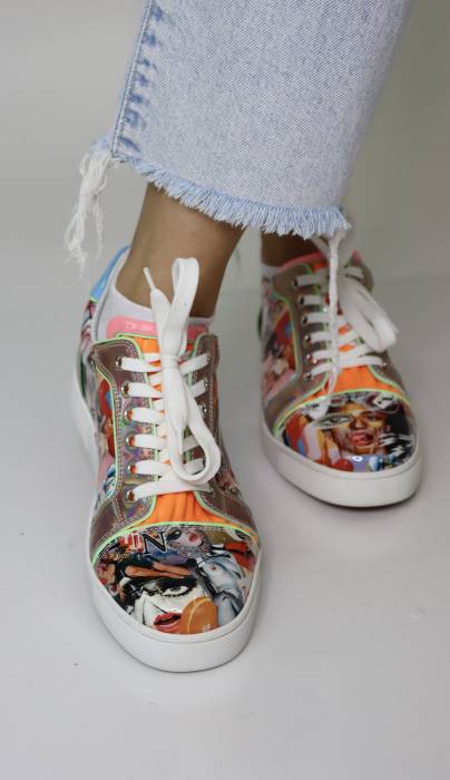 Fabric and PVC sneakers Christian Louboutin