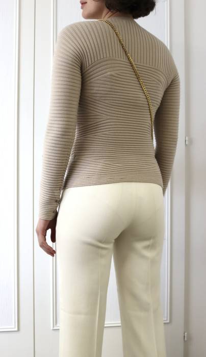 Pantalon en laine couleur écru Ralph Lauren