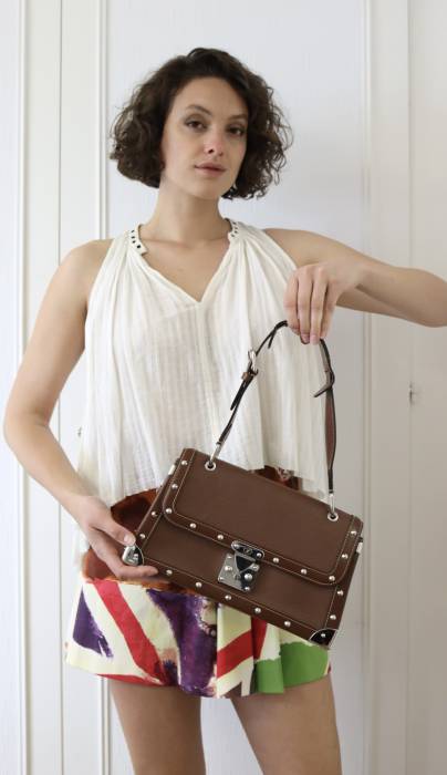 Brown leather handbag Louis Vuitton Louis Vuitton