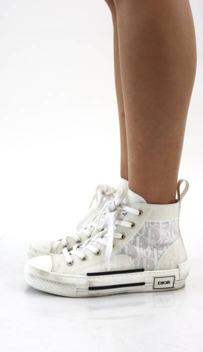 White high-top sneakers Dior
