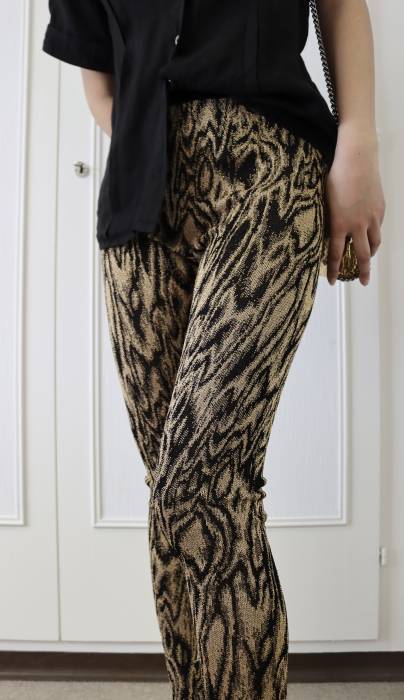 Black and gold trousers Missoni