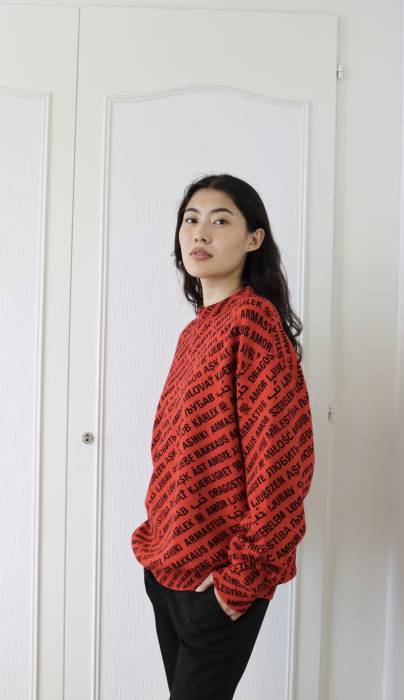 Roter Wollpullover von Balenciaga Balenciaga