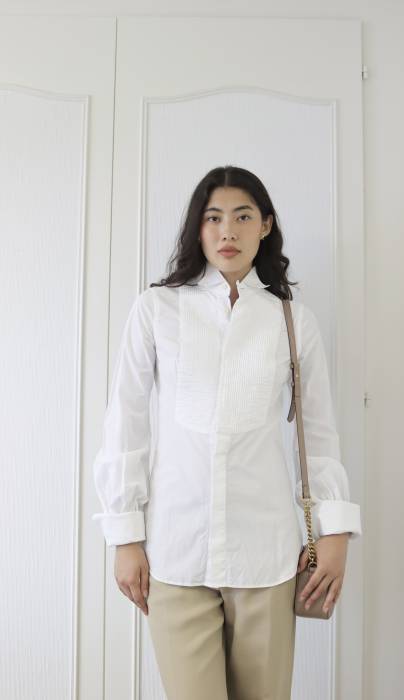 Long-sleeved white shirt Dsquared2