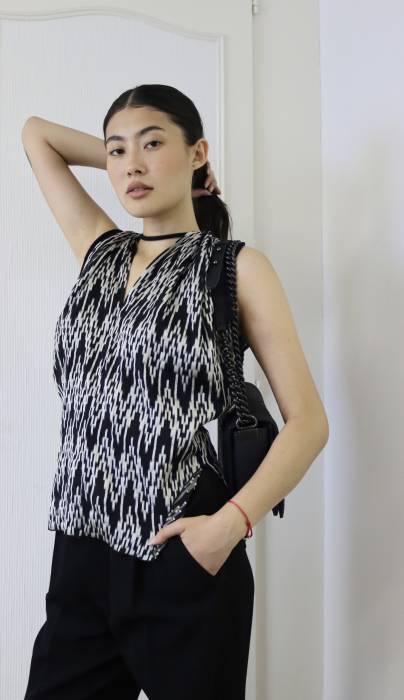 Black and white short-sleeved shirt Isabel Marant