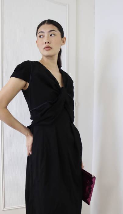 Black cotton dress Prada