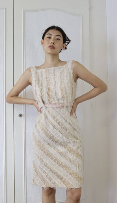 Silk and sequin dress Nina Ricci