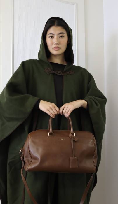 Camel handbag Yves Saint Laurent