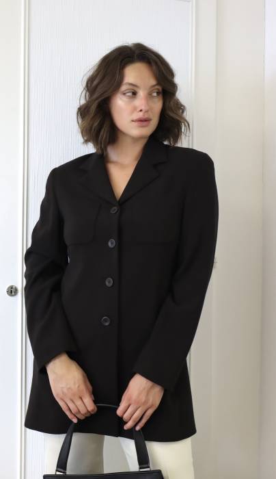 Black wool blazer jacket Max Mara