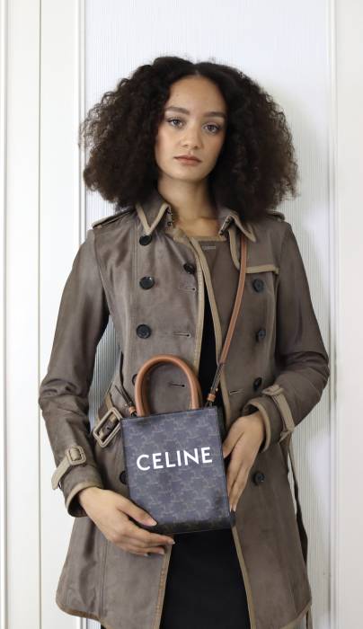 Triumph canvas upright bag Celine
