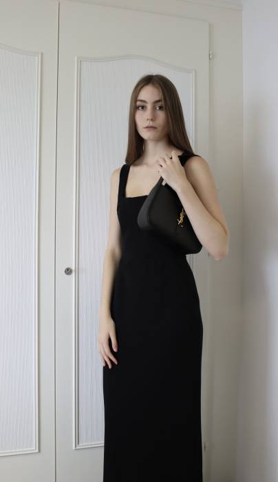 Schwarzes langes Kleid Dolce & Gabbana