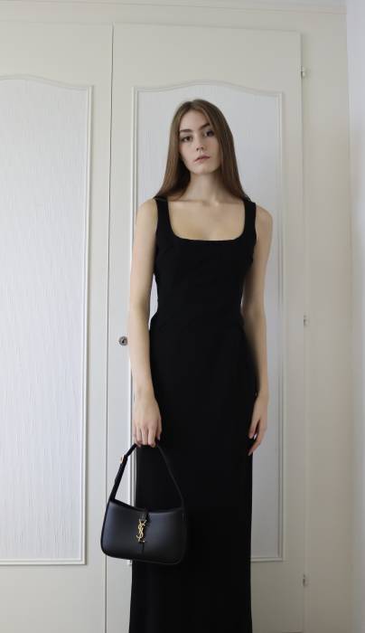 Schwarzes langes Kleid Dolce & Gabbana