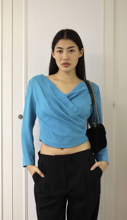 Blue silk shirt Dior