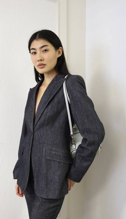 Grey wool and cotton suit set Moschino