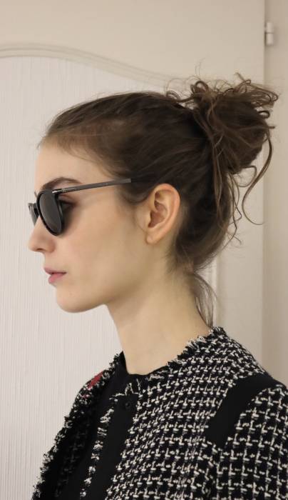 Schwarze Sonnenbrille Gucci