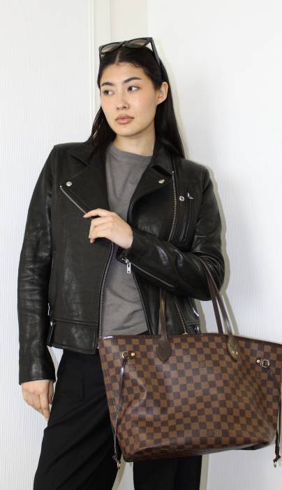Louis Vuitton Neverfull bag in brown checkerboard Louis Vuitton