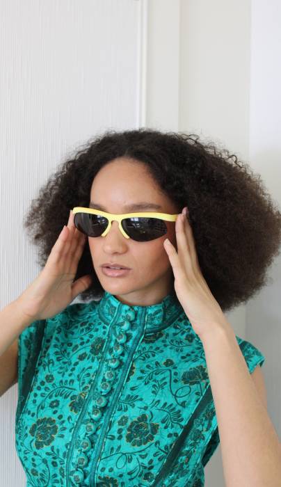 Yellow sunglasses Bottega Veneta