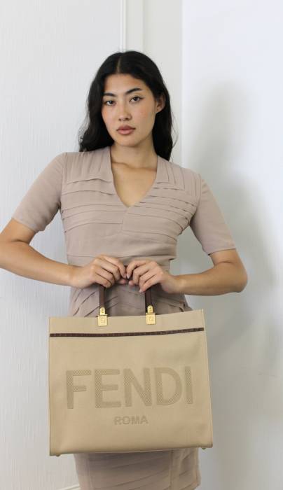 Sunshine Einkaufstasche beige Fendi