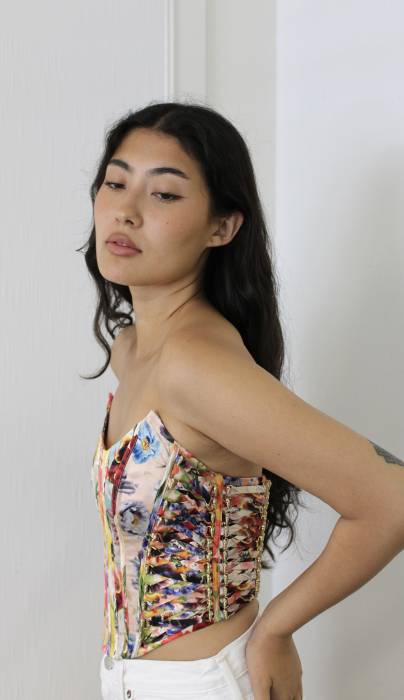 Floral print corset Zimmermann